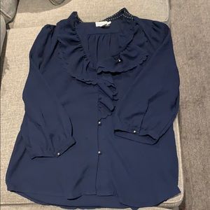 Cute scalloped Blouse from Anthropologie